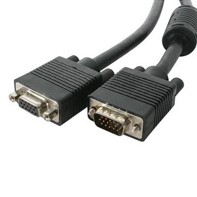 Удължителен svga кабел sbox hd15 m hd15 f 2м феритни накрайници, vga-mf2